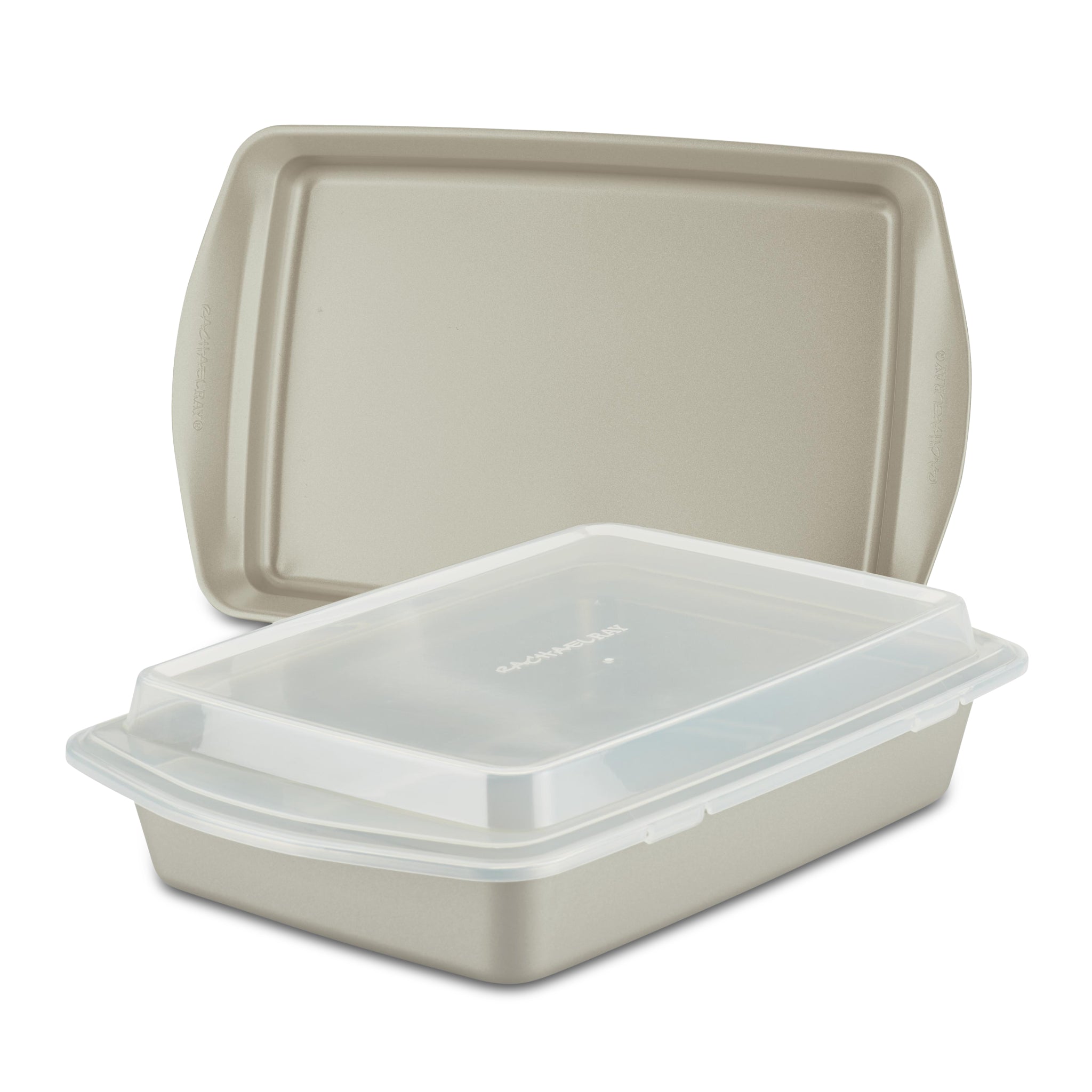 3-Piece Nonstick Covered Cake Pan & Baking Sheet Set